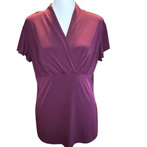 Plum Blouse Sz Lg